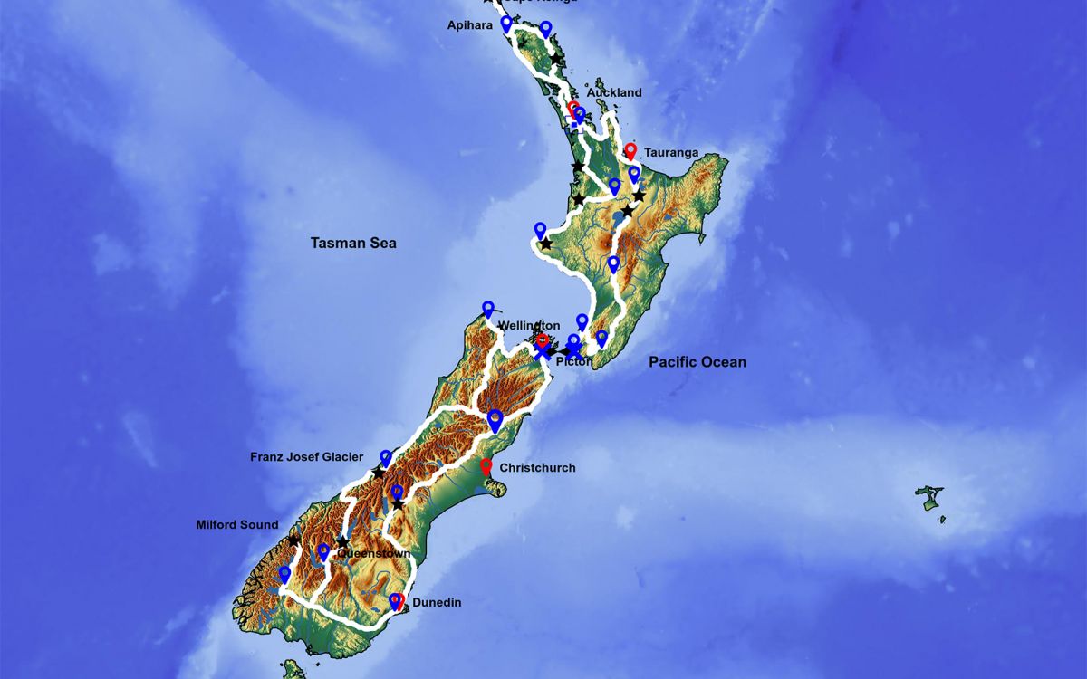 * New Zealand Adventure Tour 2024, Moto Trip Price, Best Motorcycle Routes